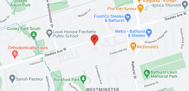 map of #706 -1201 STEELES AVE W